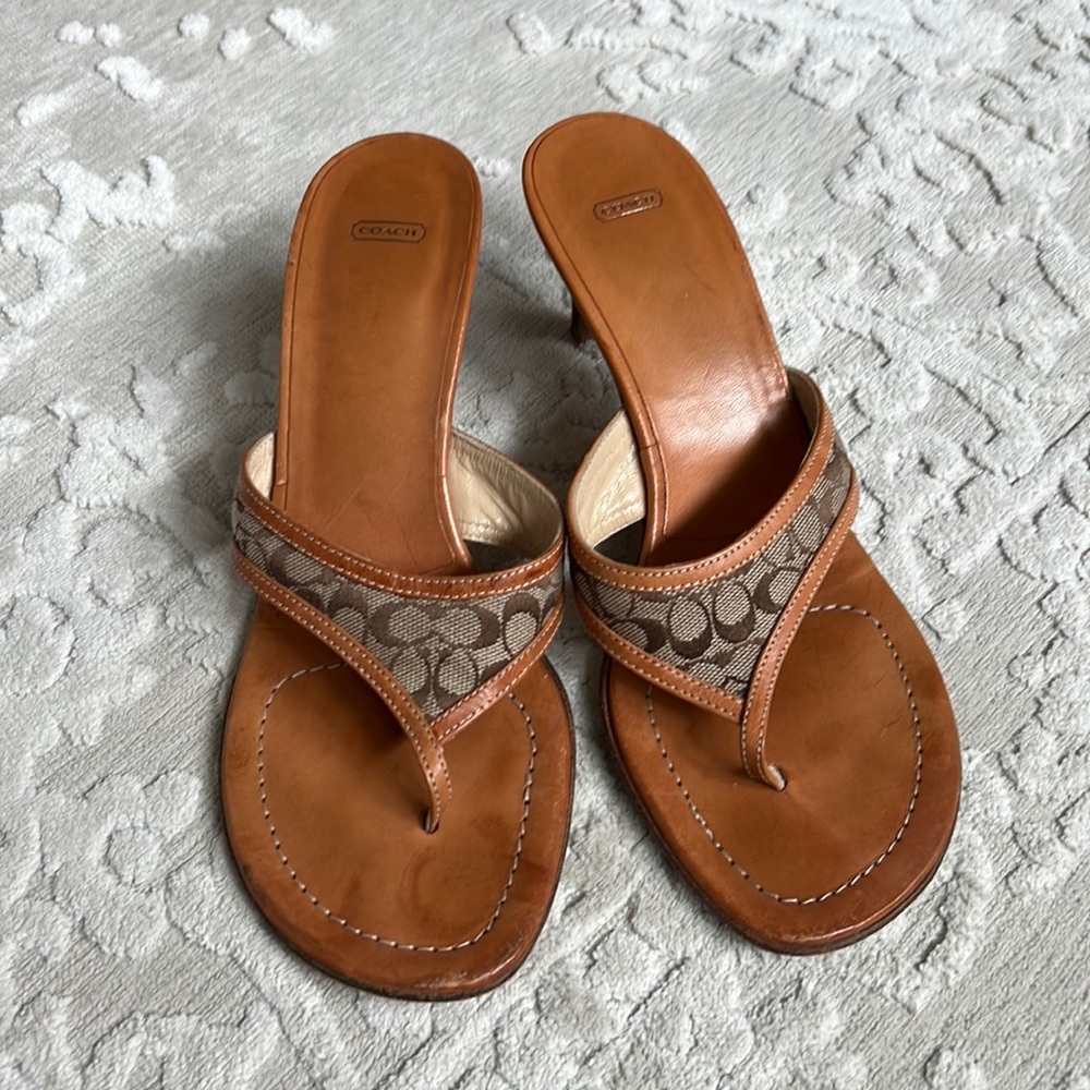 Coach high heel sandal size 8.5 women’s